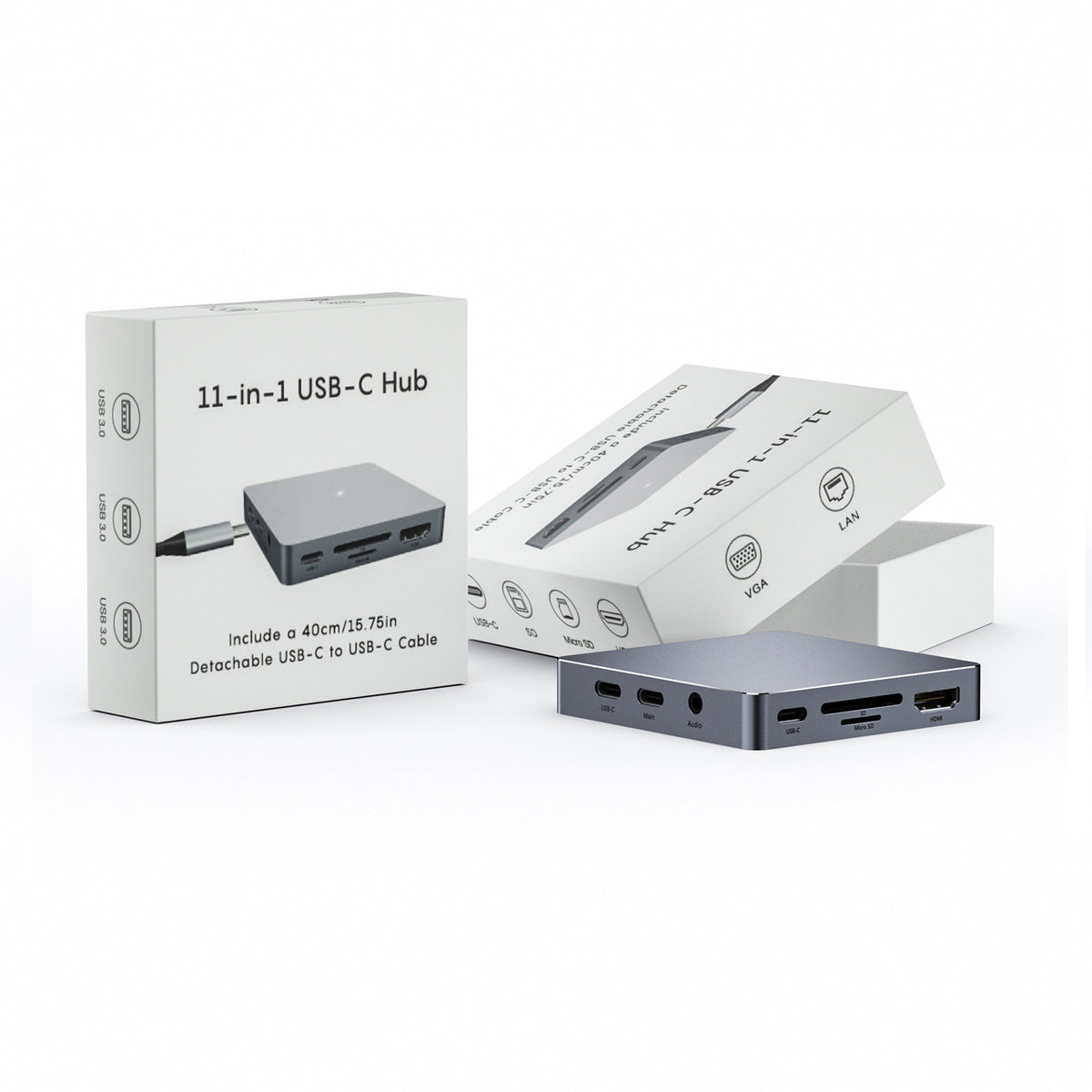 USB-C Dockingstation 11-in-1 HDMI VGA RJ45 USB – Bild 4 | LuxeStyle