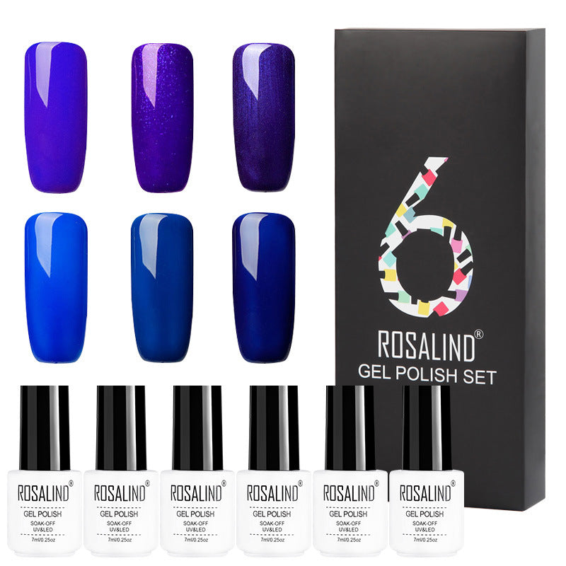 6 Farben Solid Color Gel Nagellack-Set