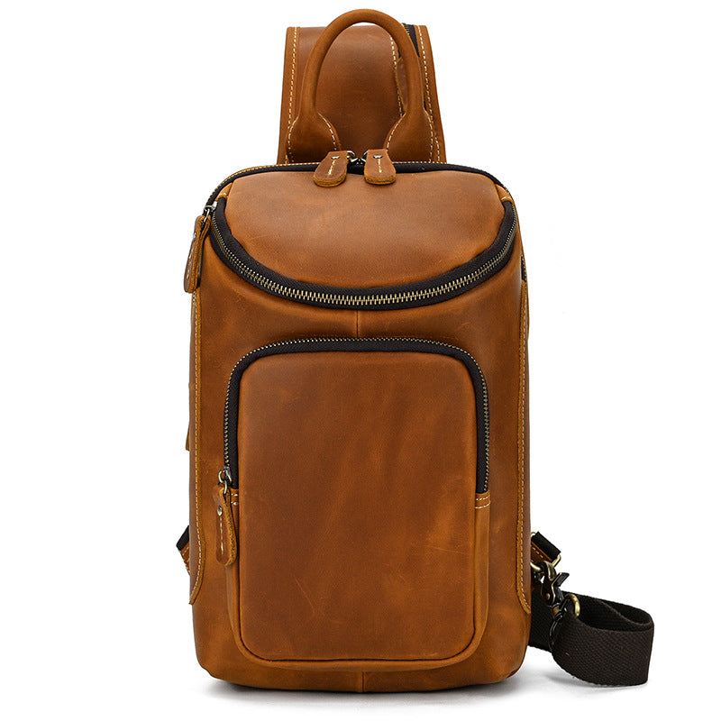 Herren Retro Umhängetasche aus Crazy Horse Leder