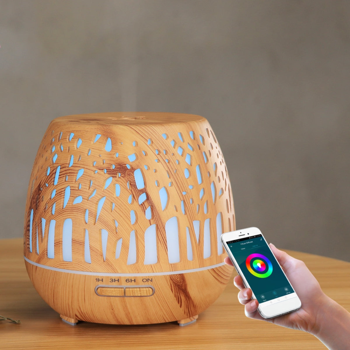 Aroma Diffuser mit Ultraschall und LED-Licht – Bild 3 | LuxeStyle