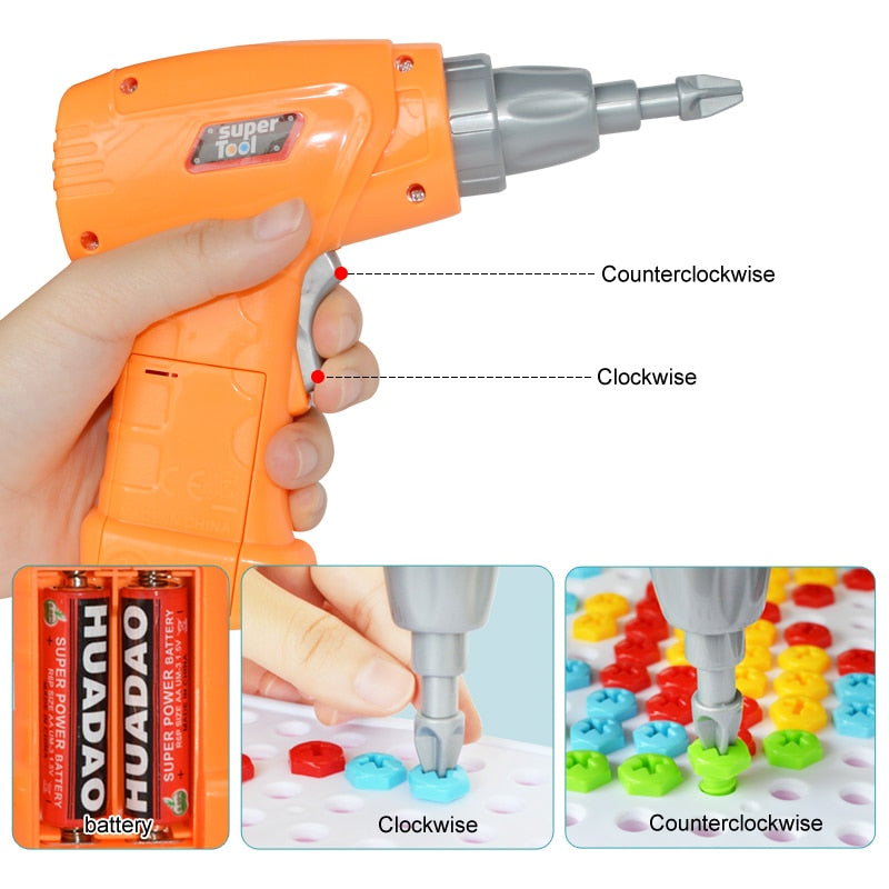 Kreatives Schraubpuzzle-Set für Kinder