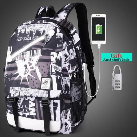USB-Rucksack mit integrierter USB-Anschlüsse – Bild 3 | LuxeStyle