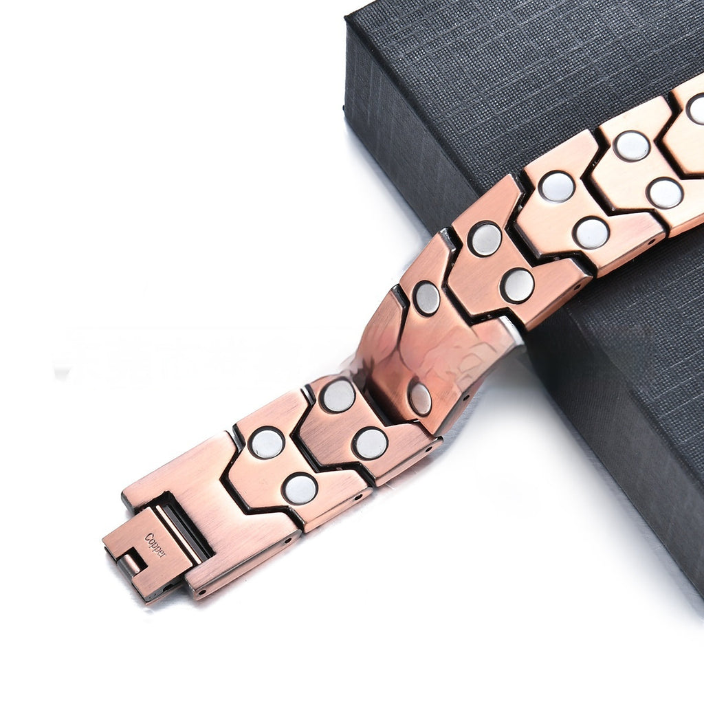 Kupferarmband mit doppelreihigen Magnetkugeln – Bild 6 | LuxeStyle