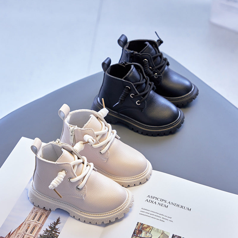 Mädchen-Lederstiefeletten mit Reissverschluss – Bild 5 | LuxeStyle