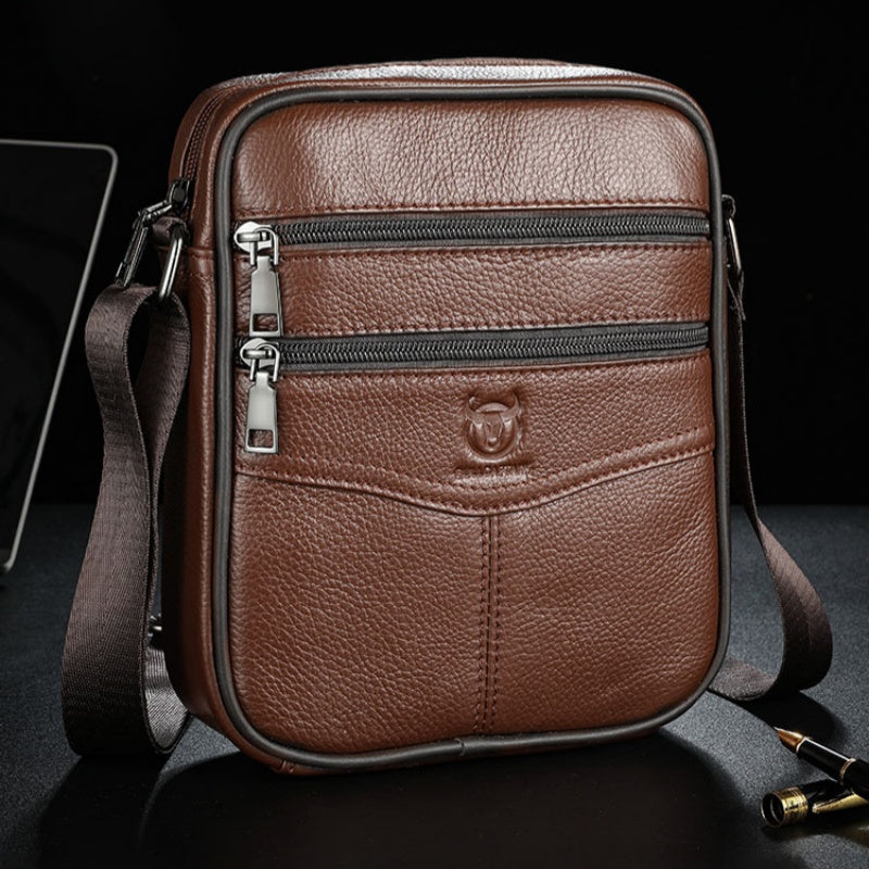 Leder-Crossbody-Bag