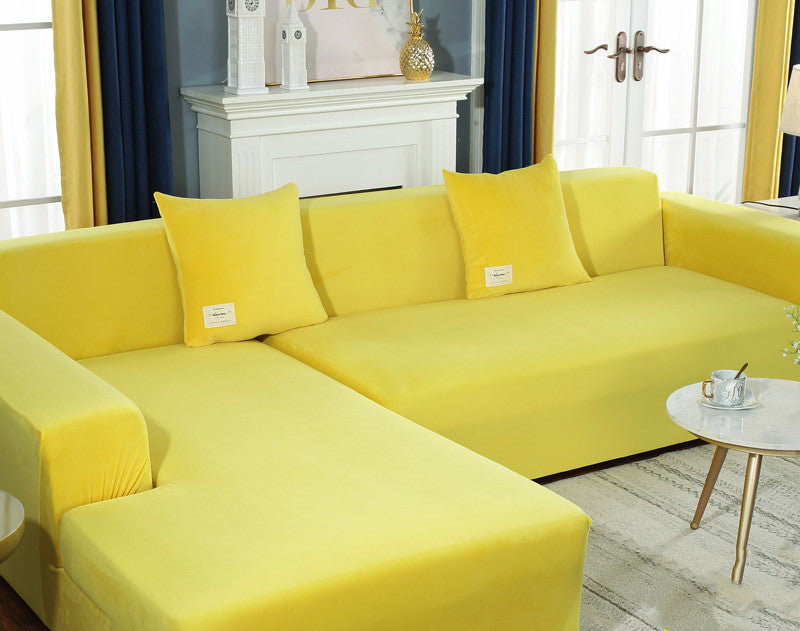 Winter Plüsch Sofaüberzug Stretch – Bild 7 | LuxeStyle