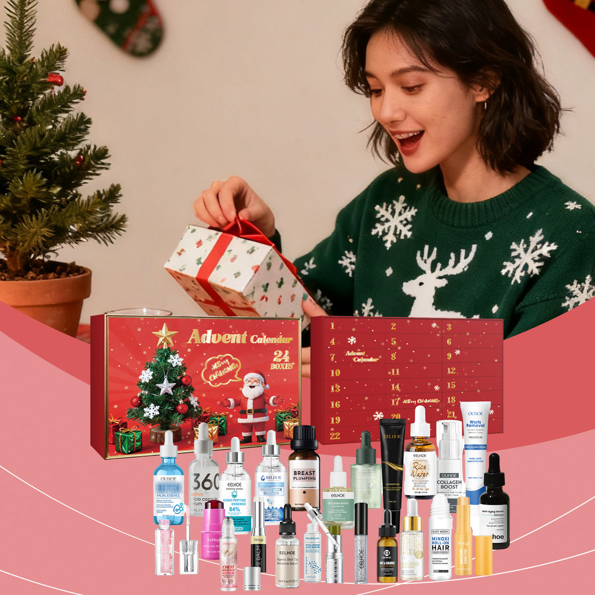 Weihnachts-Countdown Kosmetik- und Hautpflege-Geschenkbox | LuxeStyle