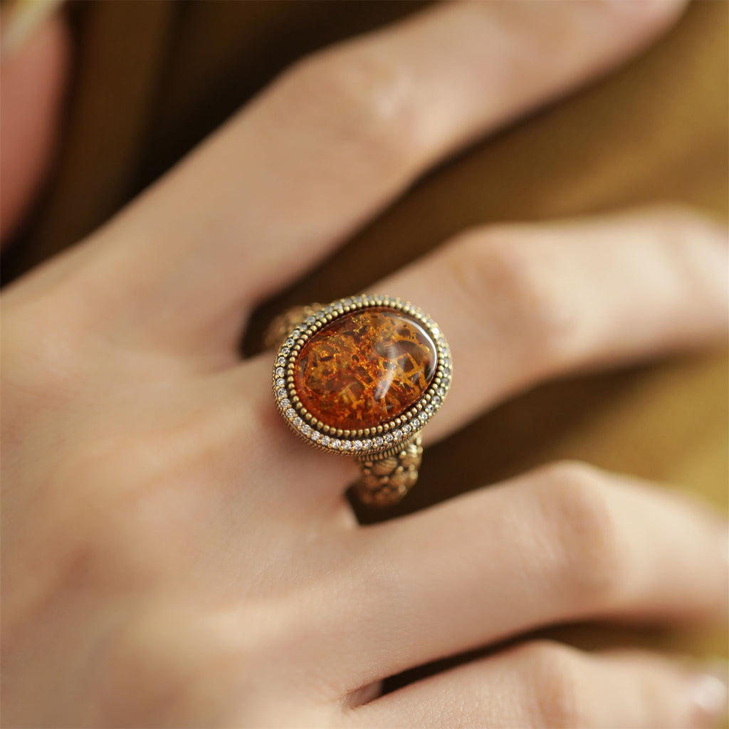 Verstellbarer Ring im Natur-Stil – Bild 5 | LuxeStyle