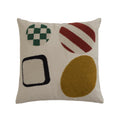 Geometrischer Kissenbezug aus Leinen | LuxeStyle