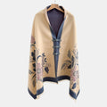 Vintage Jacquard-Schal mit Knopfverschluss – Bild 1 | LuxeStyle
