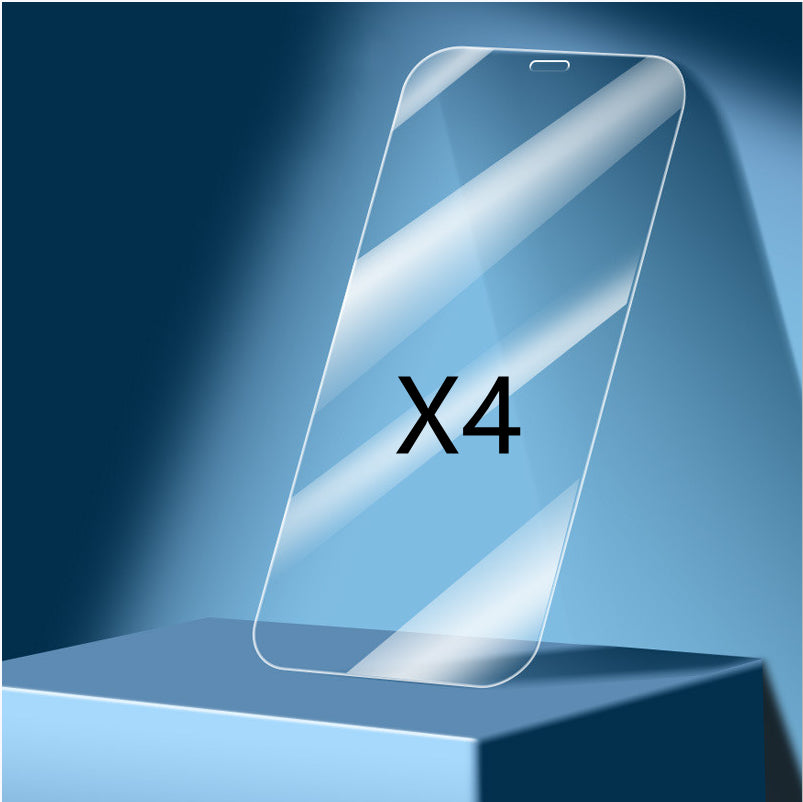 Panzerglas Schutzfolie für iPhone · 4er-Pack
