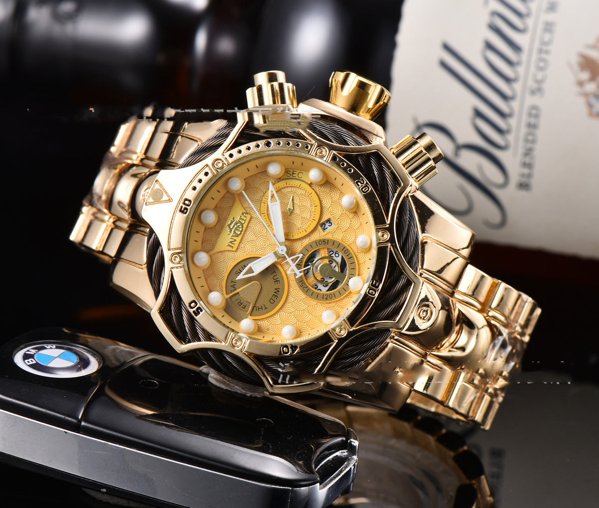 Invicta Quarzuhr mit Kautschukarmband | LuxeStyle