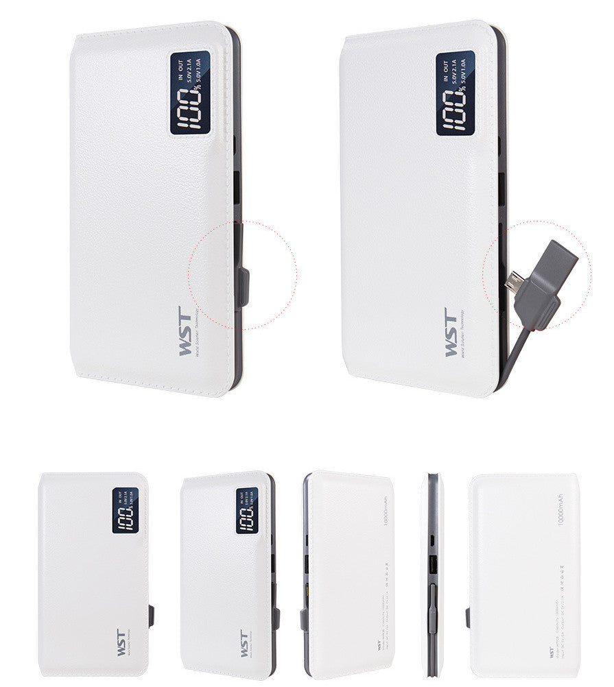 Powerbank mit LCD-Anzeige, 10'000 mAh