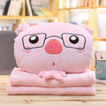 Warmes Korallen-Fleece-Schweinchen-Decke