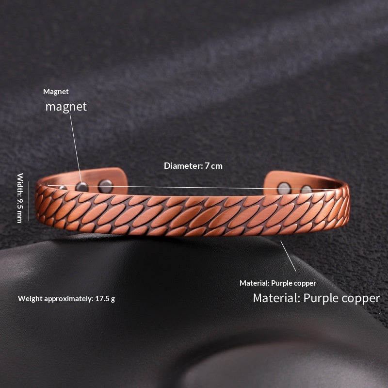 Magnetarmband aus gebürsteter Bronze