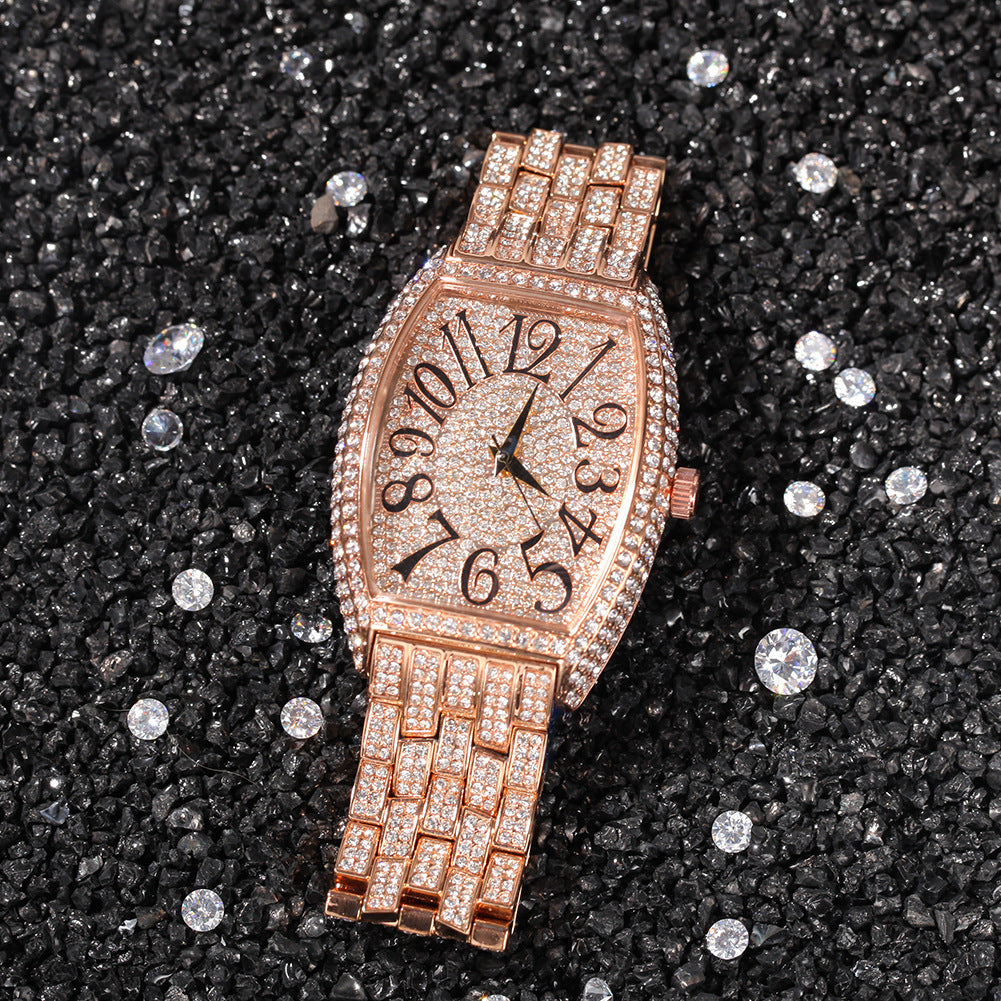 Herren Armbanduhr mit Strass-Zifferblatt | LuxeStyle