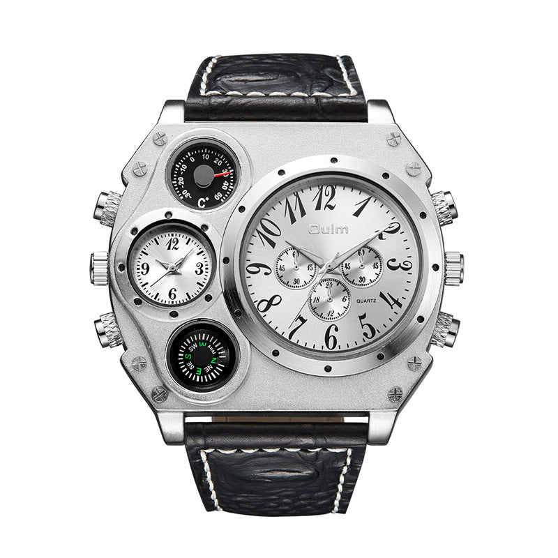 Herrenuhr mit Doppelzeitzone