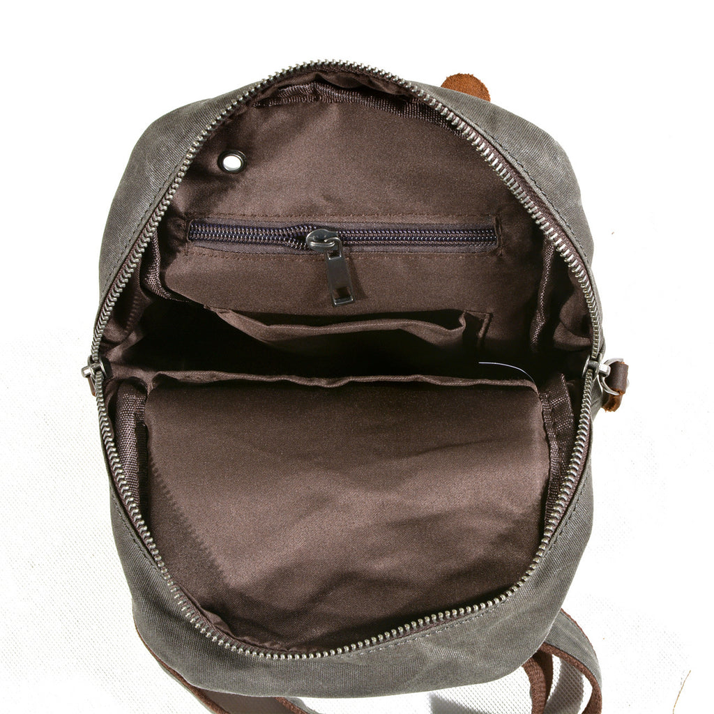 Multifunktionale Mini-Brusttasche aus Canvas – Bild 6 | LuxeStyle