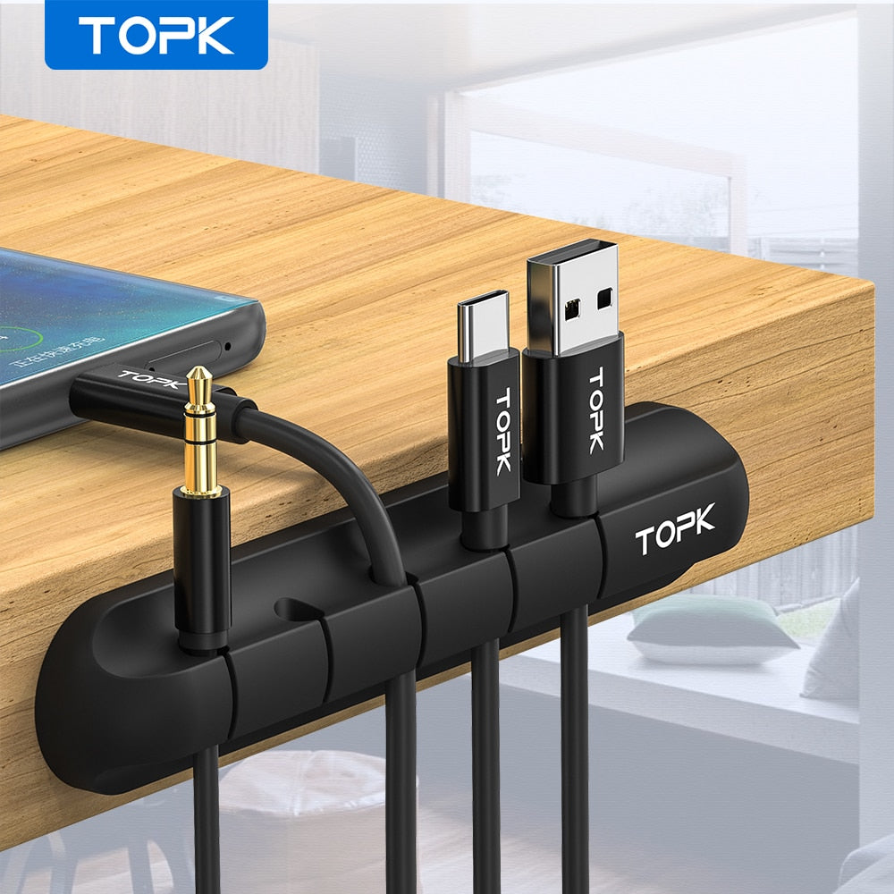 Silikon-Kabelrollenhalter für USB & Headset