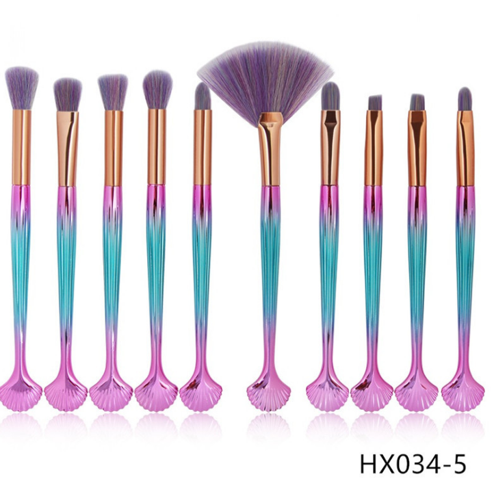 Make-up Pinselset «The Shell» mit 10 Pinseln – Bild 9 | LuxeStyle