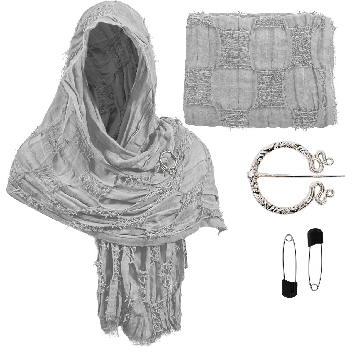Baumwoll-Leinen-Schal mit Batik – Bild 6 | LuxeStyle