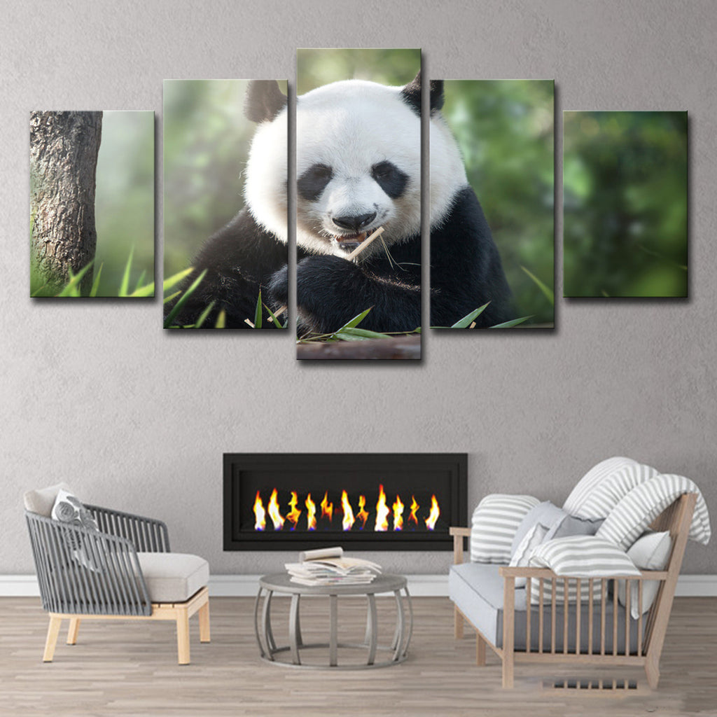 Panda Leinwandposter – Bild 2 | LuxeStyle