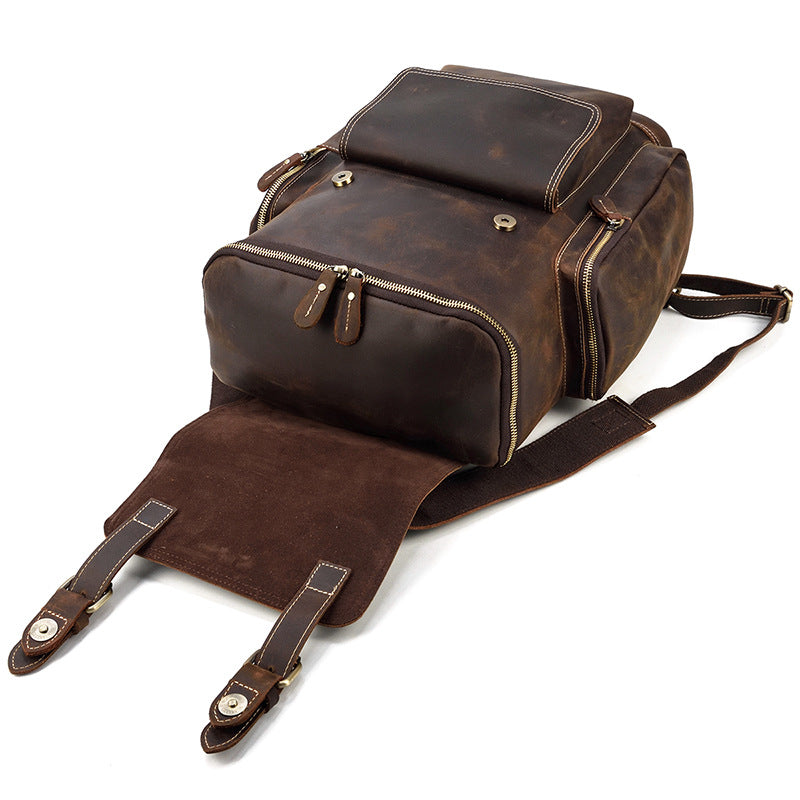 Mannlicher Lederrucksack aus Rinderhaut – Bild 4 | LuxeStyle