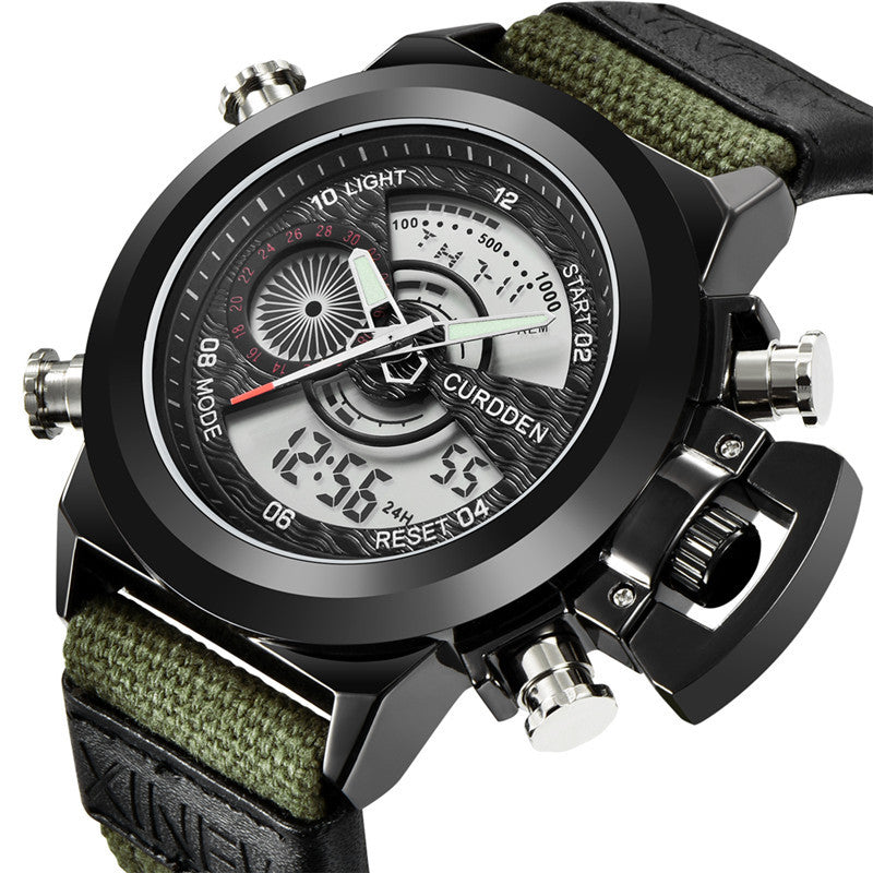 Nylon-Armbanduhr mit Dual-Anzeige – Bild 2 | LuxeStyle