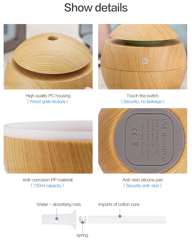 USB Aroma Diffuser mit 7 LED Farben – Bild 5 | LuxeStyle