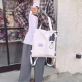 Harajuku Canvas Rucksack mit vielen Fächern