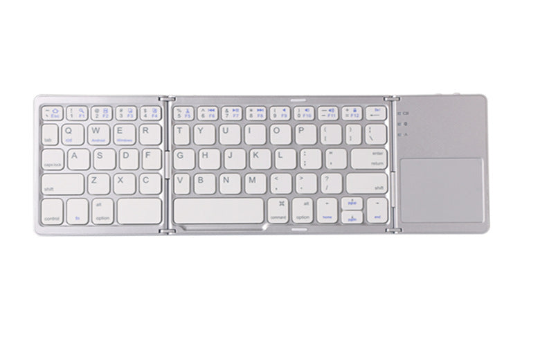 Ultra-dünne, faltbare Bluetooth-Tastatur mit Touchpad