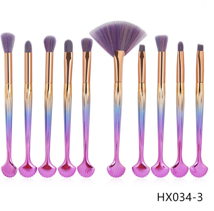 Make-up Pinselset «The Shell» mit 10 Pinseln – Bild 3 | LuxeStyle