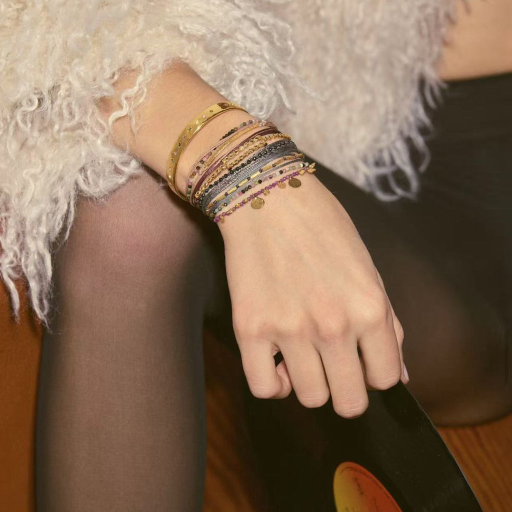 Armband mit Naturstein, handgewoben – Bild 6 | LuxeStyle