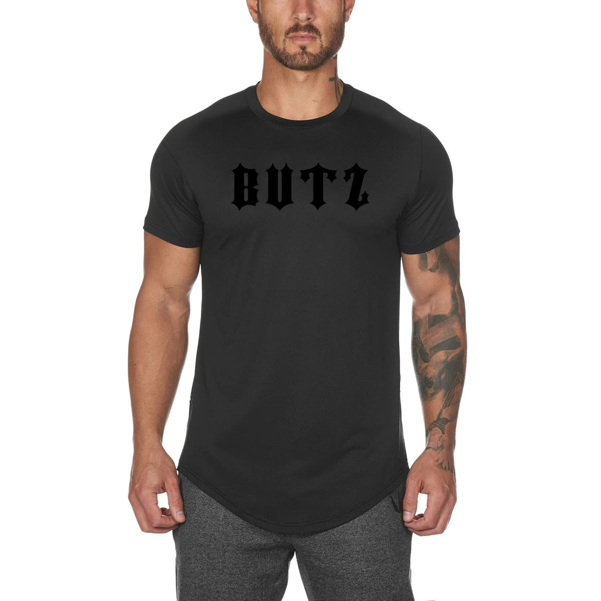 Fitness-Shirt aus Baumwoll-Mix