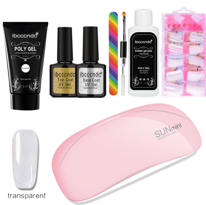 Painless Crystal Gel Nagelverlängerungs-Set