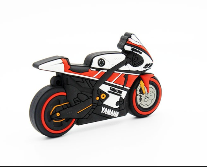 Motorrad USB-Stick im Cartoon-Design