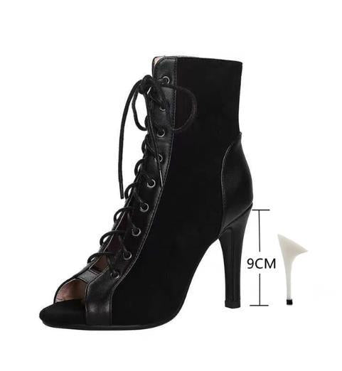 Stiletto-Sandalen mit Schnürung & Peep Toe – Bild 10 | LuxeStyle