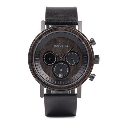 Holz-Chronograph mit Edelstahl – Bild 10 | LuxeStyle