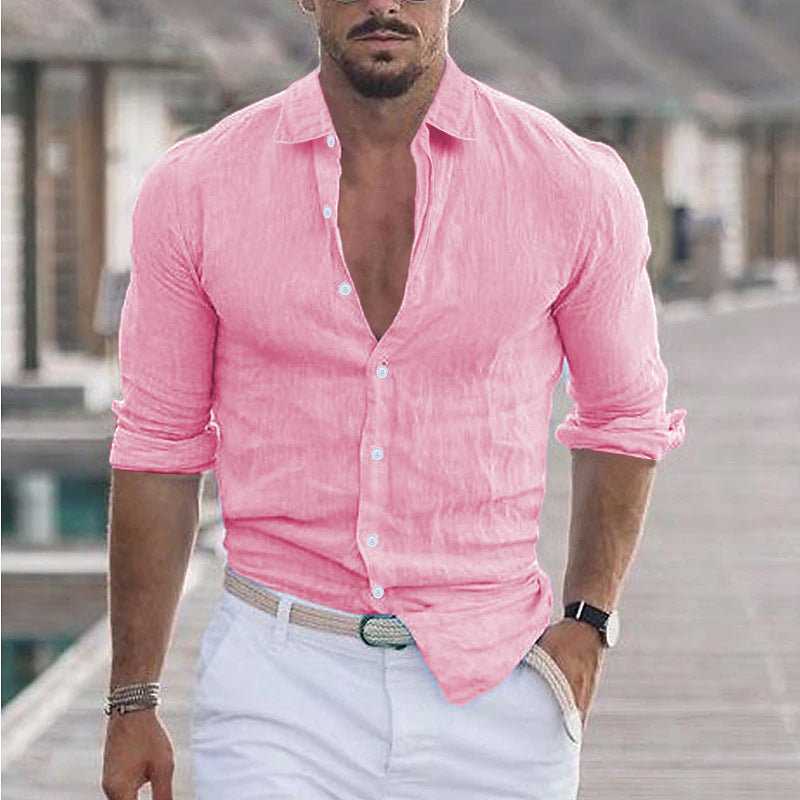 Herren Hemd aus Baumwolle und Leinen – Bild 13 | LuxeStyle
