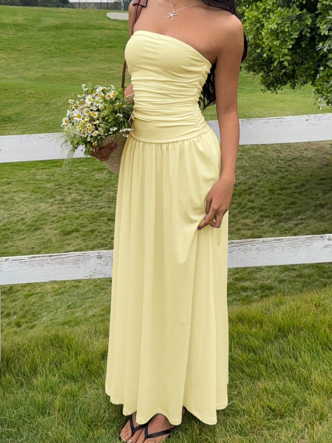 A-Linien Strandkleid mit Rockfalten – Bild 6 | LuxeStyle