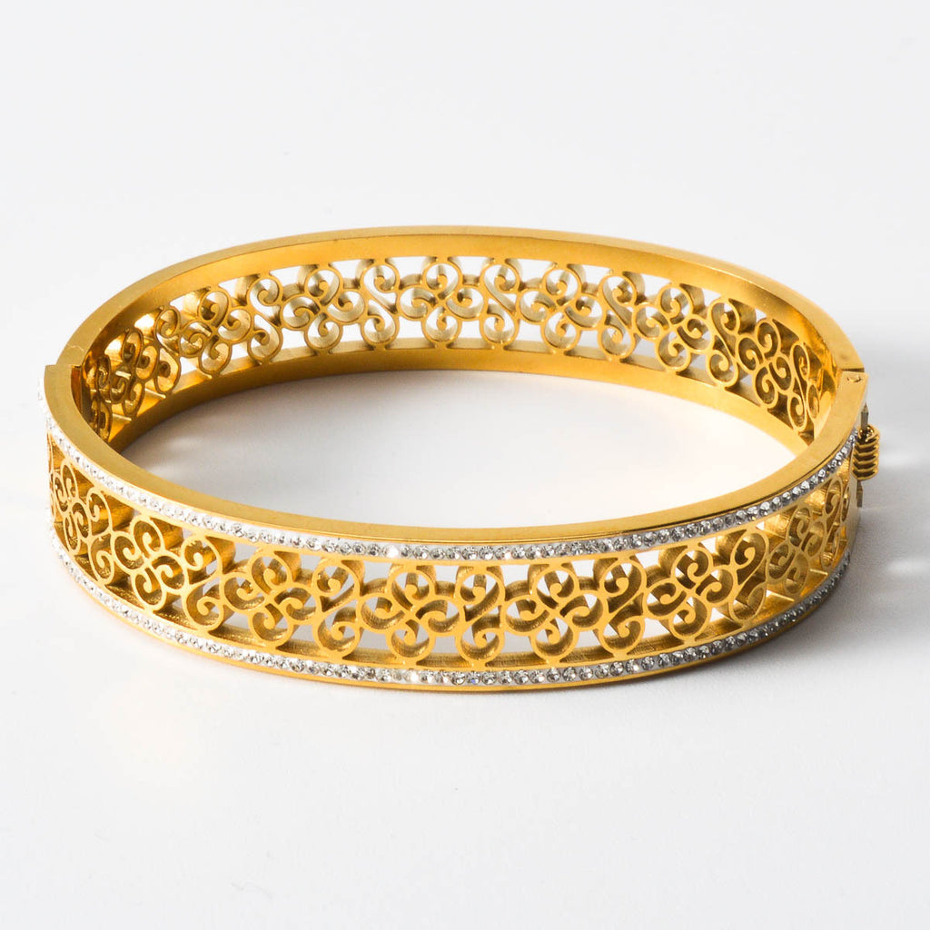 Armreif Gold mit Diamanten – Bild 3 | LuxeStyle