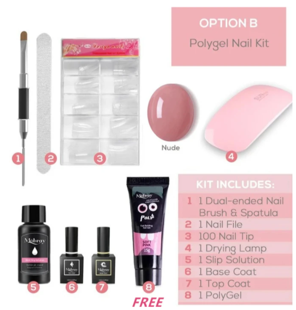 PolyGel Nagelverlängerungs-Kit