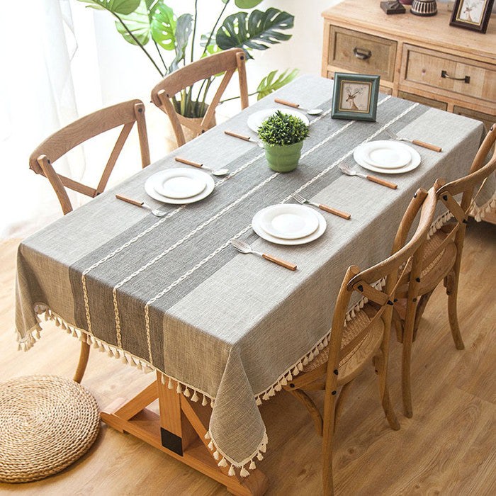 Tischdecke mit Quasten im Landhausstil – Bild 7 | LuxeStyle