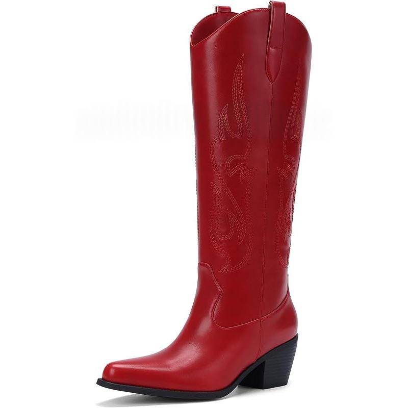 Western Stiefel mit hohem Schaft und seitlichem Reissverschluss