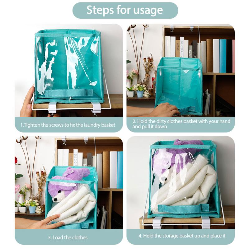 Wäschekorb für Schrank & Regal, Himmelblau
