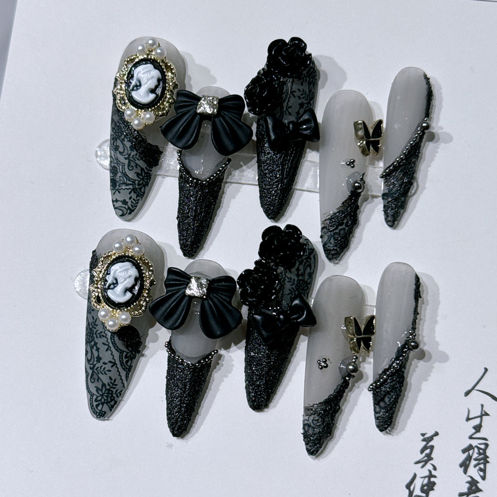 Barocke Beauty-Kamee Nagelsticker