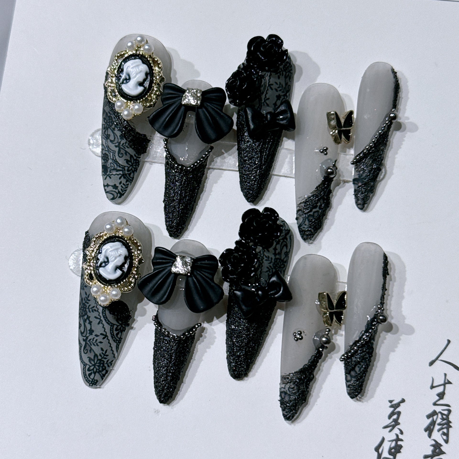Barocke Beauty-Kamee Nagelsticker