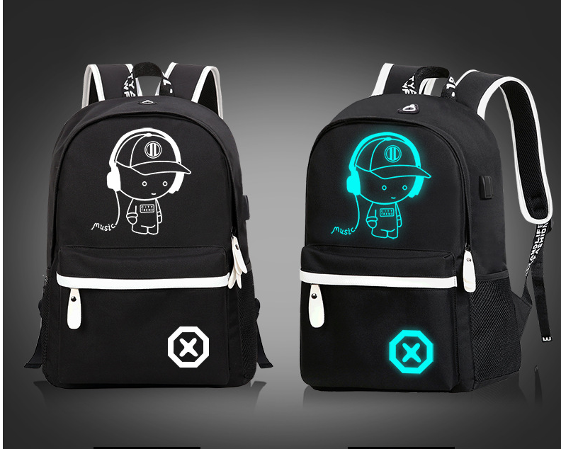 Leuchtender Rucksack – mittelgross, atmungsaktiv – Bild 3 | LuxeStyle