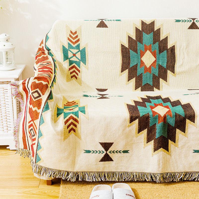 Geometrisches Baumwoll-Plaid Sucre – Bild 2 | LuxeStyle
