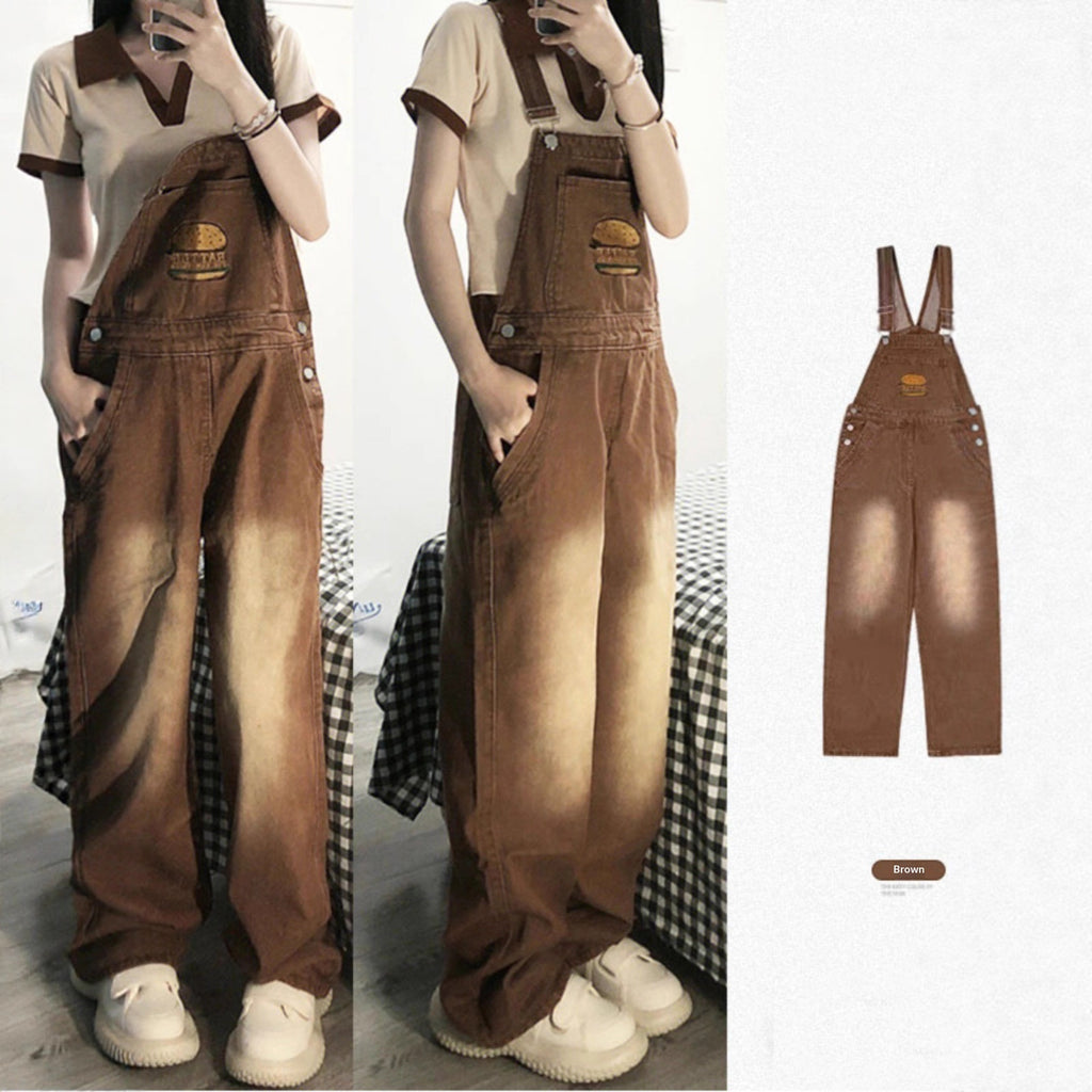 Bügelhose mit Burger Stickerei